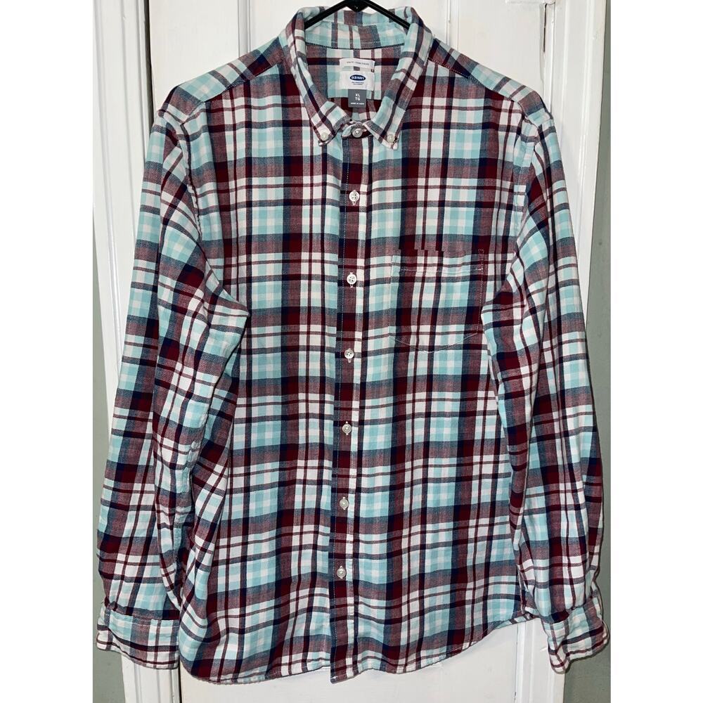 Old Navy Slim Fit Long Sleeve Button Flannel Shirt